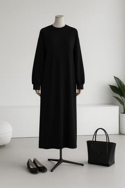 Salaş Basıc Aysho Elbise Siyah