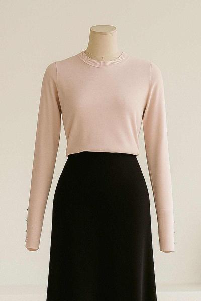 Sıfır Yaka Kolları Düğmeli Oysho Bady Bej