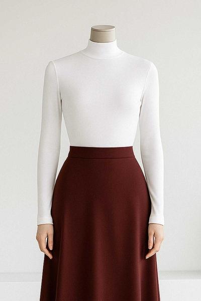 Dik Yakalı Çimalı Oysho Bady Ekru