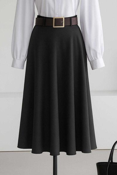 Deri Kemerli Balıksırtı Çan Etek Antrasit