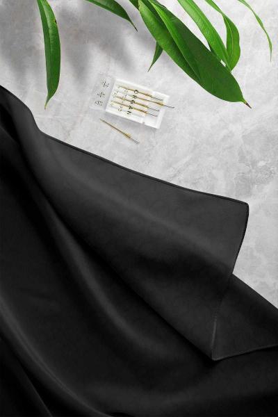 Halka Desenli Jakar Şal Siyah