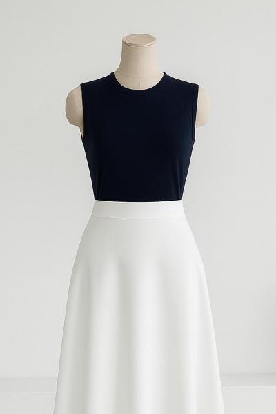 Sıfır Yaka Kolsuz Vizkon Bady Lacivert