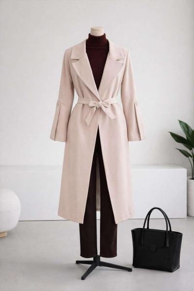 Kolları Apolet Detaylı Kaşe Kaban Taş