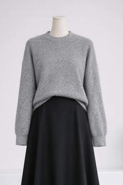 Simit Yaka Oslo Yumoş Kazak Gri