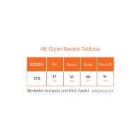 Beli Lastikli İp Bağlamalı Poplin Etek_Fıstık