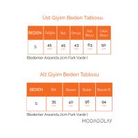 Fiyonk Detaylı Simli Tüvit Etekli Takım_Ekru