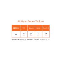 Scuba Kloş Etek_İndigo