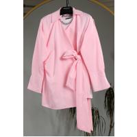 Yandan Bağlamalı Poplin Kimono_Açık Pembe