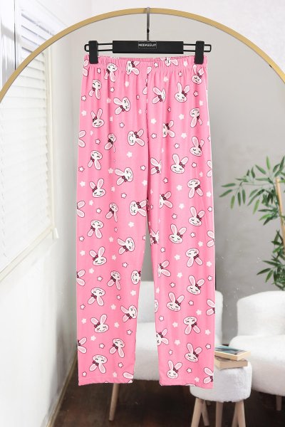 Tavşanlı Pijama Altı_Pembe